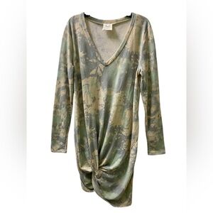 Fantastic Fawn Brushed Fleece Tie Dye Dress